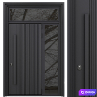 Entrance door set121 3D Model Vray, Corona
