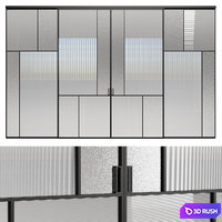 Volhovec sliding door MOSAIC 3D Model Vray, Corona