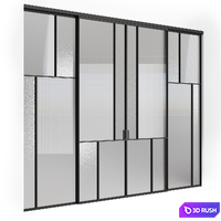 Volhovec sliding door MOSAIC 3D Model Vray, Corona