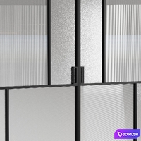 Volhovec sliding door MOSAIC 3D Model Vray, Corona