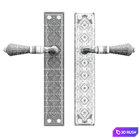 Mestre Door handle 3D Model Vray