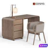 ENY desk and VELO chair by ARTISAN 3D Model Corona