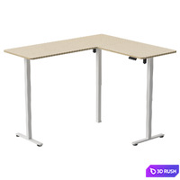 Corner computer desk with lifting mechanism 3D Model Corona
