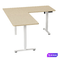 Corner computer desk with lifting mechanism 3D Model Corona