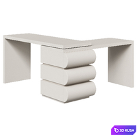 Walls Nation office desk Valentina 3D Model Vray, Corona