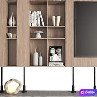 TV wall 05 3D Model Vray