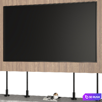 TV wall 05 3D Model Vray