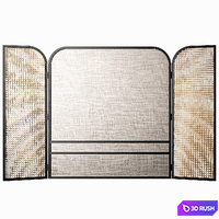 Room dividers - Interior Partitions 11. Folding screen 3D Model Vray, Corona