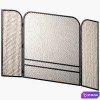 Room dividers - Interior Partitions 11. Folding screen 3D Model Vray, Corona