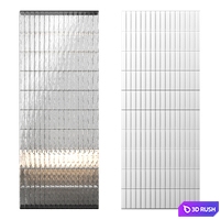 Glass Brick Wall 08 3D Model Vray, Corona