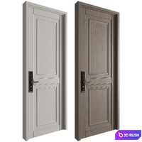 Modern Wooden Door 11 3D Model Vray, Corona