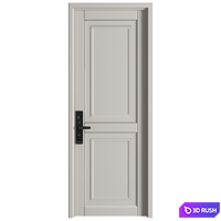 Modern Wooden Door 11 3D Model Vray, Corona