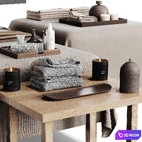 Massage table 3D Model Vray, Corona