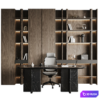 Boss desk 028 3D Model Corona
