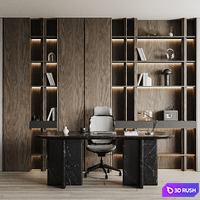 Boss desk 028 3D Model Corona