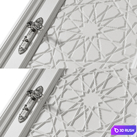 Door 566. Arabian 3D Model Vray, Corona