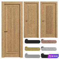 Interior doors Charm 3D Model Vray, Corona