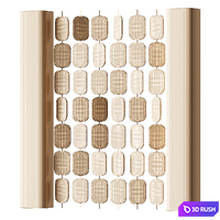 Natural Weave Divider 3D Model Vray, Corona