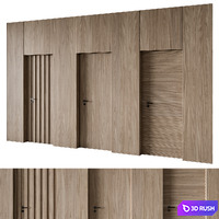 Concealed door 16 3D Model Corona