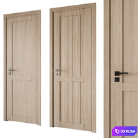 Door set 17 3D Model Corona