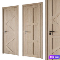 Door set 18 3D Model Corona