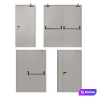 Fire doors 06 3D Model Corona