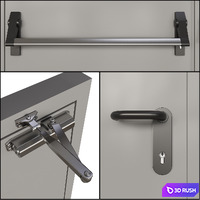 Fire doors 06 3D Model Corona