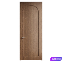 Palazzo volhovec door - door 286 - Arched door - glass door - classic door 3D Model Vray, Corona