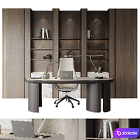 294 Workplace 3D Model Corona