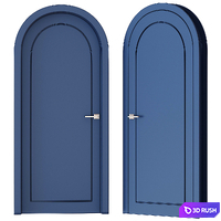 Arched doors 3D Model Corona