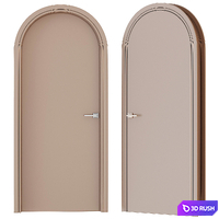 Arched doors 3D Model Corona