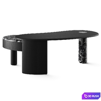 Naturedesign Lymph Executive Desk 3D Model Vray, Corona