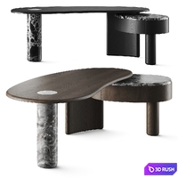 Naturedesign Lymph Executive Desk 3D Model Vray, Corona
