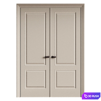 Esse volhovec doors - classic double door - door 292 - glass door 3D Model Vray, Corona