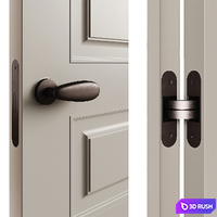 Esse volhovec doors - classic double door - door 292 - glass door 3D Model Vray, Corona