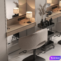 Beauty Salon Barber Shop 22 3D Model Vray, Corona