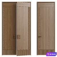 DesignerDouble door – Interior door 002 3D Model Corona