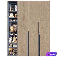 Children's modular wardrobe in a modern minimalist style 31 3D Model Corona