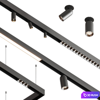 Intra Lighting Lynar set 2 3D Model Corona