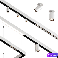 Intra Lighting Lynar set 2 3D Model Corona