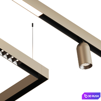 Intra Lighting Lynar set 2 3D Model Corona