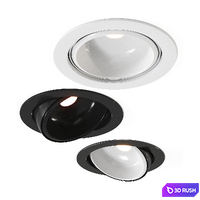 Piu R piano ceiling lamp by Occhio Spot 3D Model Vray, Corona