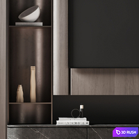 TV set 011 3D Model Vray, Corona
