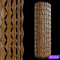 Decorative partition-screen Vargov Design (radius) 3D Model Corona