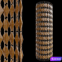 Decorative partition-screen Vargov Design (radius) 3D Model Corona