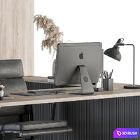 Office Furniture - Manager Set 19 3D Model Vray, Corona