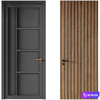 Japandi Style Doors 025 3D Model Corona