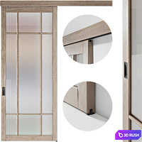 Japandi Style Doors 025 3D Model Corona