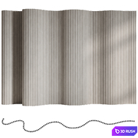 Partition Wave 3D Model Vray, Corona