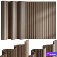 Partition Wave 3D Model Vray, Corona